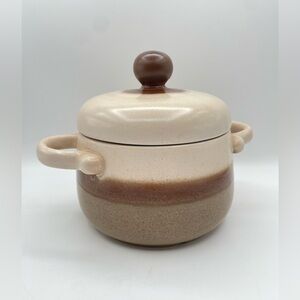 Vintage 70s Beauceware Yukon Pottery Soup Tureen w/ Lid, 8”X10”, Marked 9-307